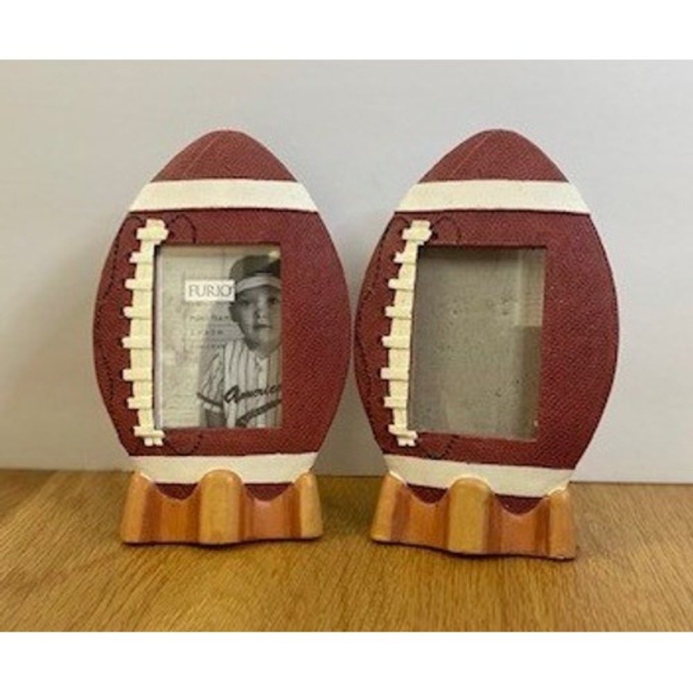 Target Football Picture Frame Set 2 Brown Good Resin Sports Decor 2004
